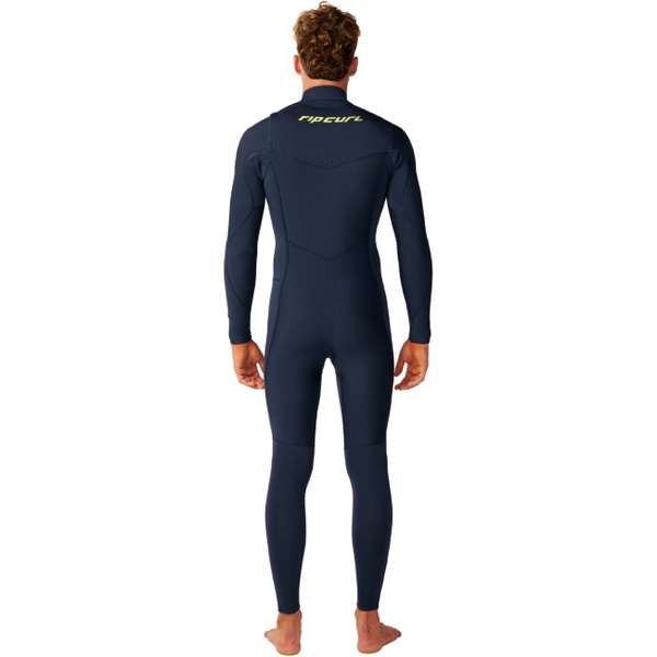 2026 Rip Curl Mens Dawn Patrol Pro 4/3mm Chest Zip Wetsuit 16WMFS - Navy